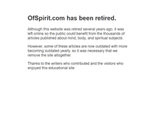 Tablet Screenshot of ofspirit.com